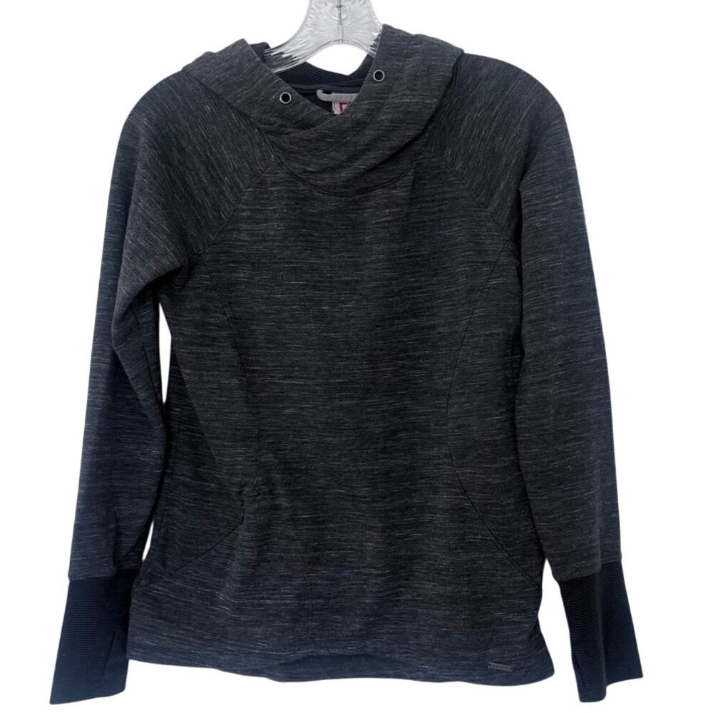 Avalanche Hooded Sweatshirt Pullover Hoodie Womens Size Small Dark Gray Gorpcore